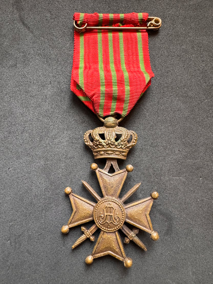 Photo 3 of WW1 Belgian Army Croix de Guerre (War Cross) 1914-1918 Medal - collectible militaria item
