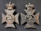 Photo 1 of Victorian British Army 1st Middlesex Rifle Volunteers Helmet & Pouch Belt Badges - collectible militaria item