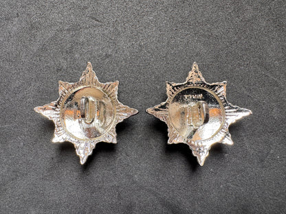 Photo 2 of British Army Royal Dragoon Guards Officer Collar Badges - Enamel Pair - collectible militaria item