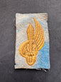 Photo 1 of WW2 Italian Paratrooper Cloth Uniform Collar Badge - collectible militaria item