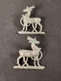 Photo 1 of WW2 British Army Royal Warwickshire Regiment Uniform Collar Badges - collectible militaria item