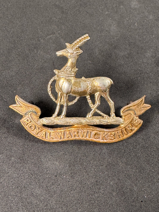 Photo 1 of Royal Warwickshire Regiment Cap Badge (Lugs) Victorian Era British Army - collectible militaria item