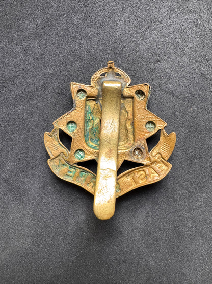 Photo 2 of WW1 British Army East Surrey Regiment Cap Badge - collectible militaria item