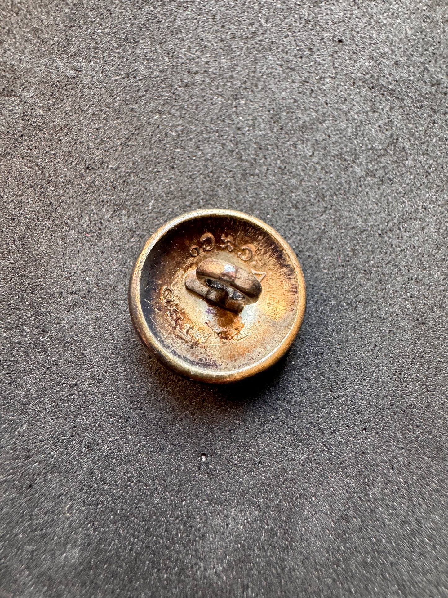 Photo 2 of Officer’s Coatee Button - Atherstone Volunteer Infantry, 14mm, Silver-Plated (V.C & Co) - collectible militar