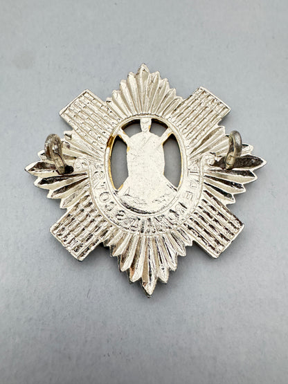 Royal Scots Regiment Anodised (Staybrite) Glengarry Cap Badge