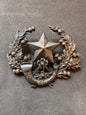 WW1 British Army Scots Rifles (Cameronians) Blackened Brass Cap Badge