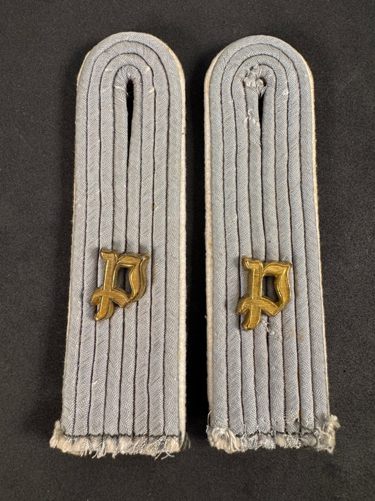 Photo 1 of WW2 German Army Panzerjager Officer's Uniform Shoulder Boards - collectible militaria item