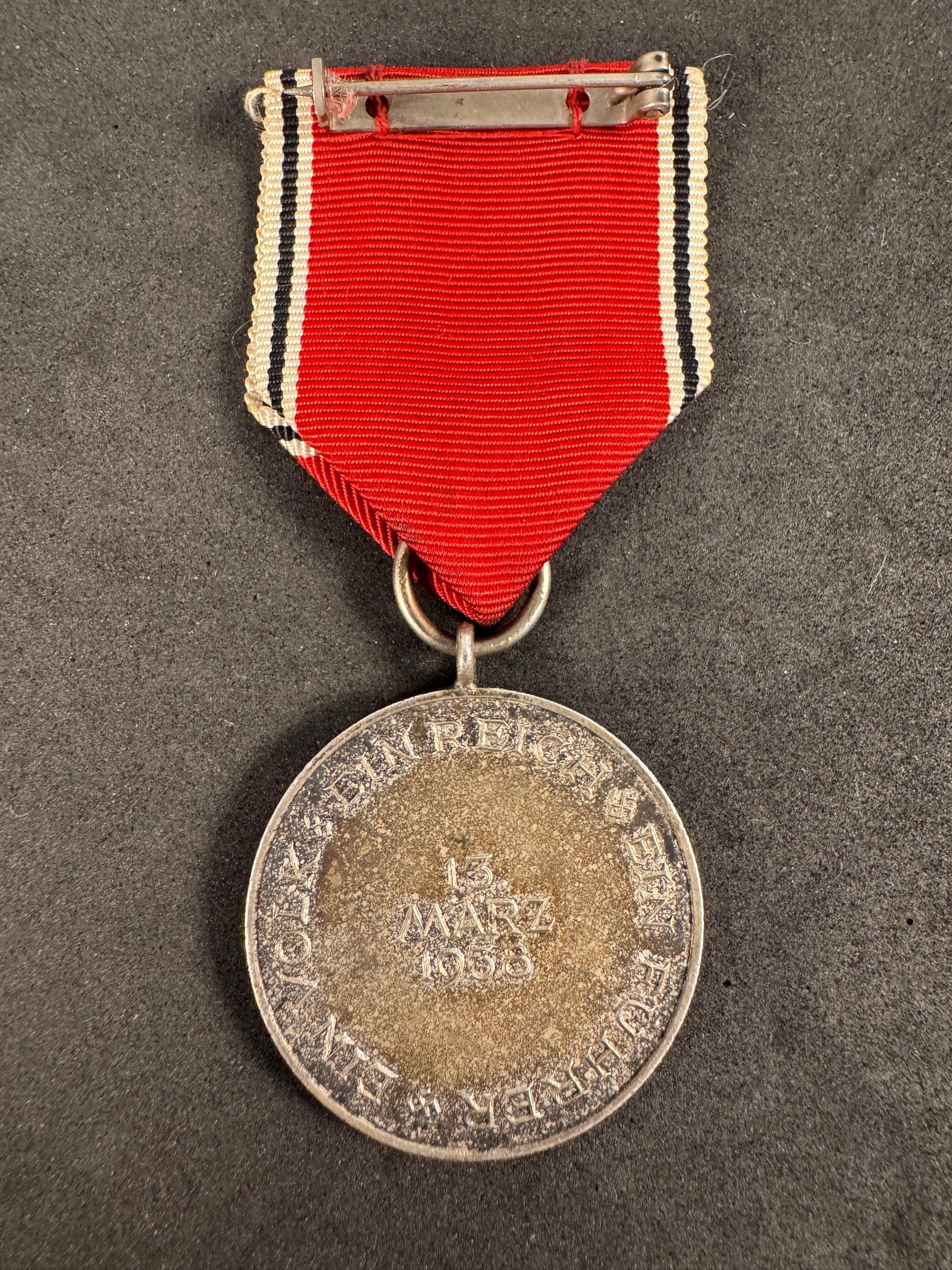 Photo 4 of Original WW2 German Anschluss Medal - Austria 1938 annexation - collectible militaria item