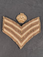 Photo 1 of WW2 British Army Quarter Master Sergeant’s (QMS) rank insignia - collectible militaria item