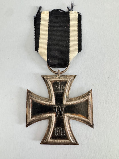 WW1 German Iron Cross 2nd Class Medal – Maker Marked W (Wagner)