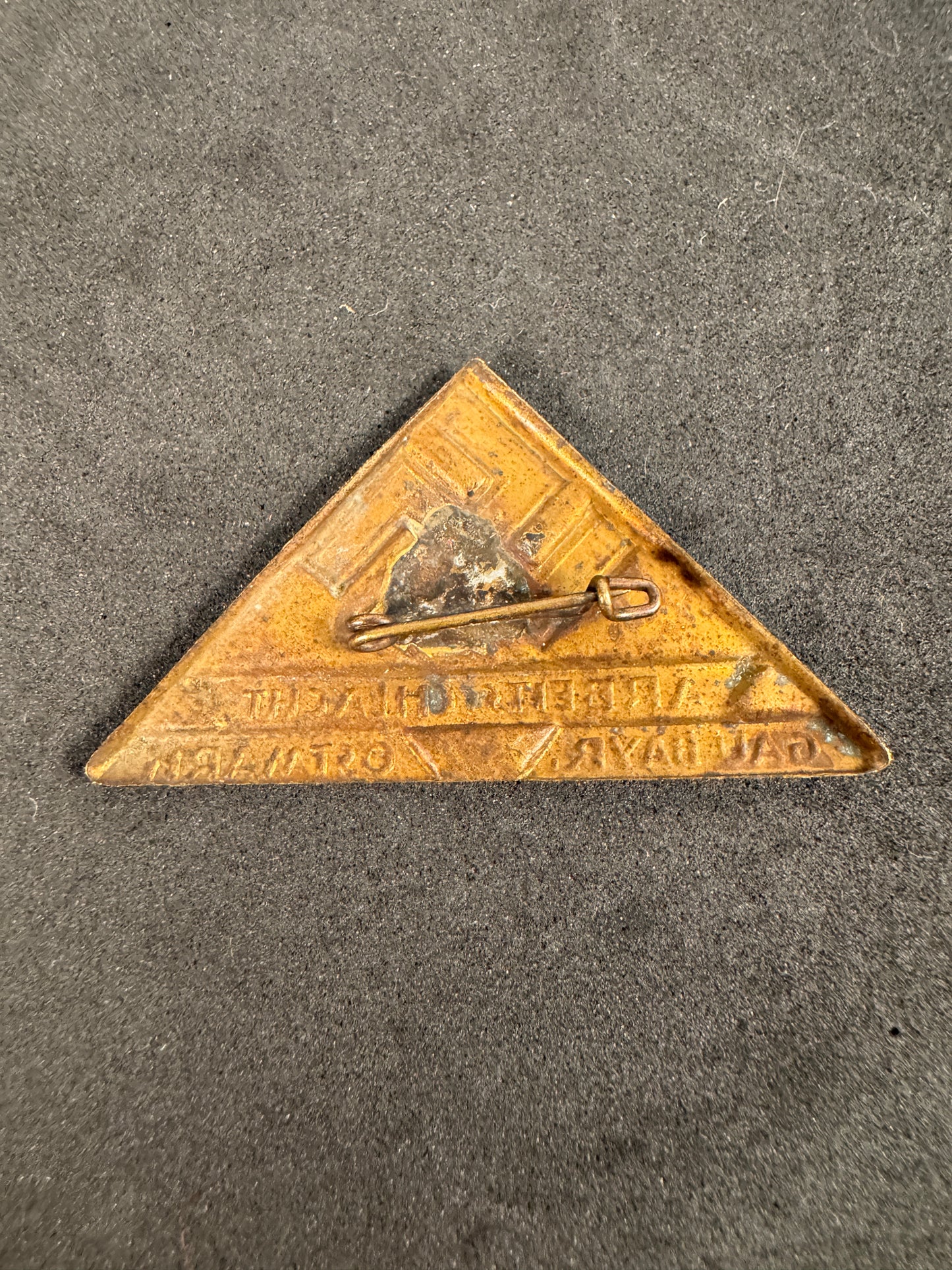 Photo 3 of Third Reich Arbeitsschlacht Tinnie Badge - Gau Bayr. Ostmark - collectible militaria item