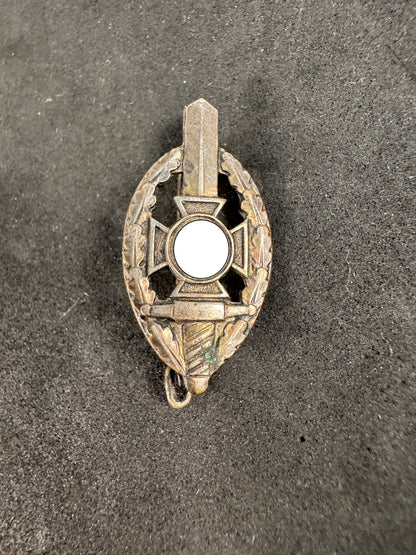 Photo 1 of Third Reich NSKOV Veterans Membership Badge - RZM M1/52 Deschler & Sohn - collectible militaria item