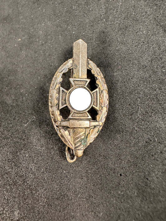 Photo 1 of Third Reich NSKOV Veterans Membership Badge - RZM M1/52 Deschler & Sohn - collectible militaria item