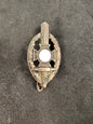 Photo 1 of Third Reich NSKOV Veterans Membership Badge - RZM M1/52 Deschler & Sohn - collectible militaria item
