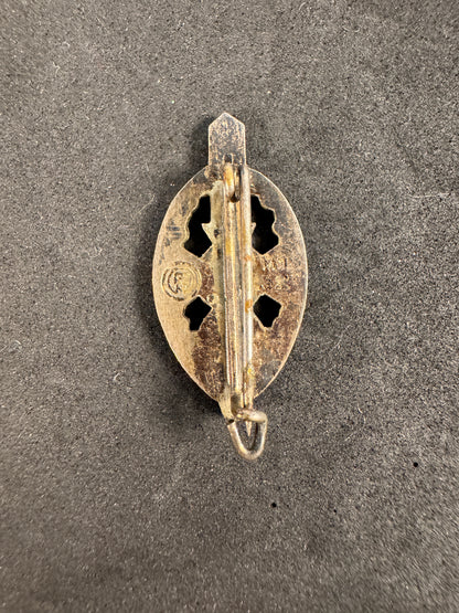 Photo 3 of Third Reich NSKOV Veterans Membership Badge - RZM M1/52 Deschler & Sohn - collectible militaria item