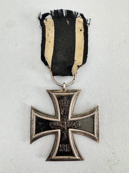 WW1 German Iron Cross 2nd Class Medal – Maker Marked H (Paul Hossauer)