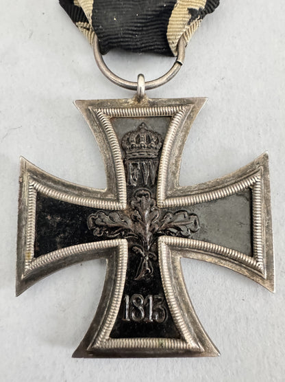 WW1 German Iron Cross 2nd Class Medal – Maker Marked H (Paul Hossauer)