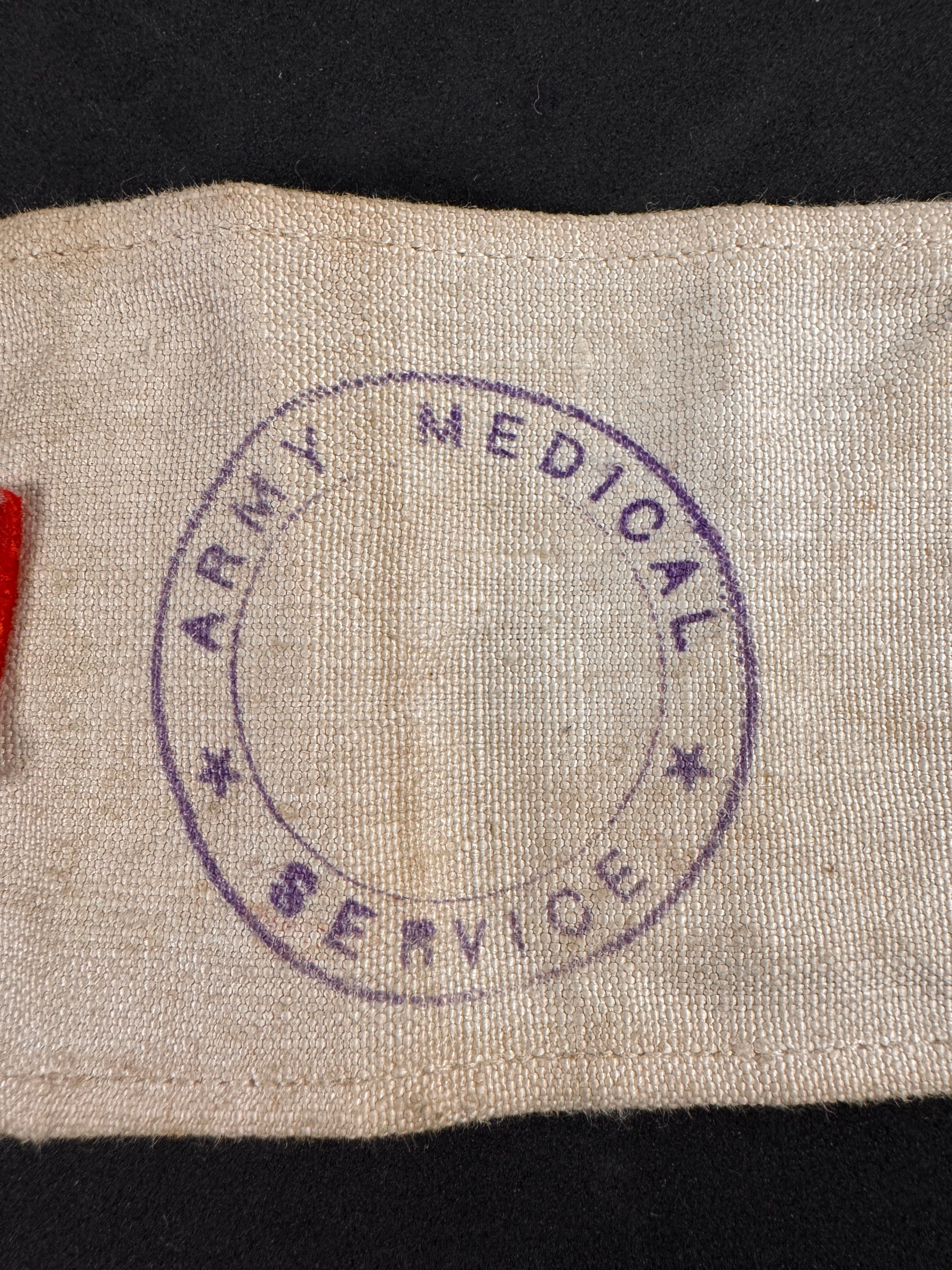 Photo 3 of WW2 British Army Medical Service Red Cross Armband - collectible militaria item