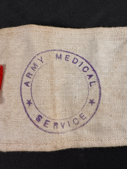 Photo 3 of WW2 British Army Medical Service Red Cross Armband - collectible militaria item