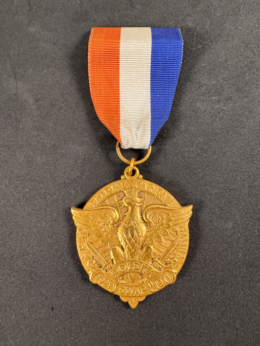1971 Polish-American Veterans Medal commemorating 50 years of SWAP