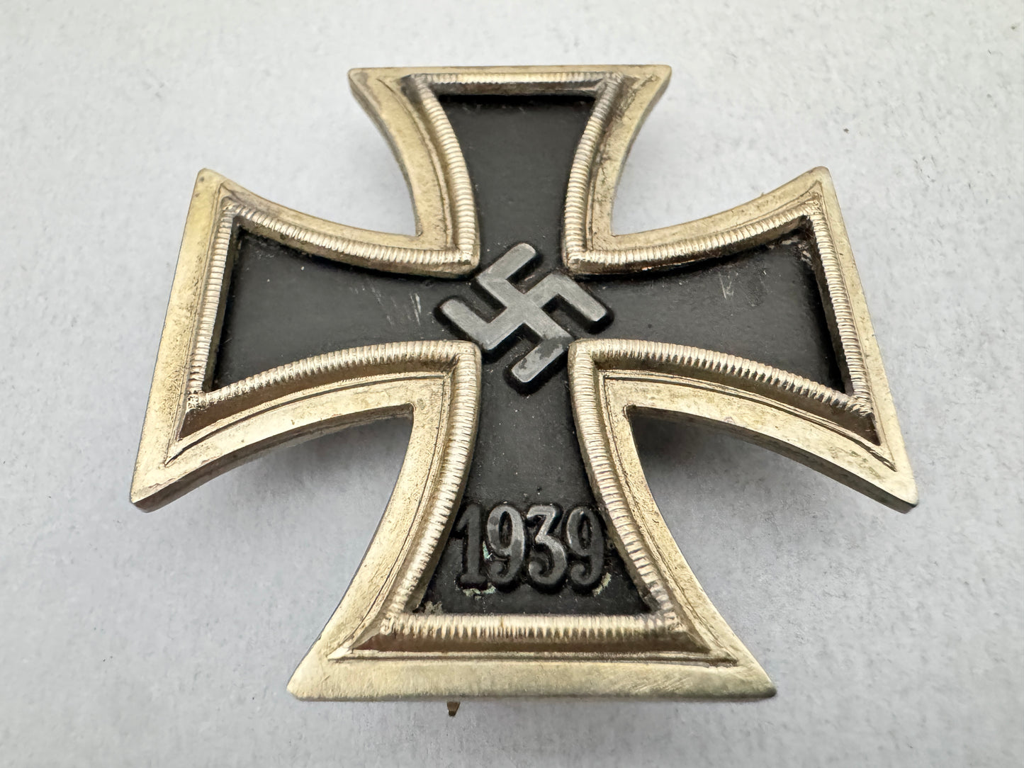 WW2 German Iron Cross 1st Class – Maker Marked “65” (Klein & Quenzer)