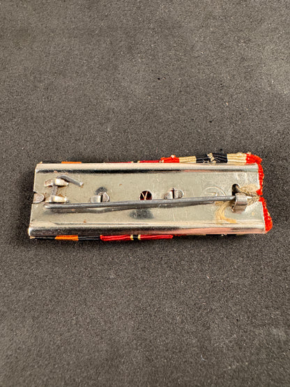 Photo 2 of WW2 German Ribbon Bar (Ordensspange) Ostmedaille, Sudetenland Medals - collectible militaria item
