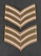 Photo 1 of WW2 British Army Sergeant's Battledress Rank Chevrons (Pair) - collectible militaria item