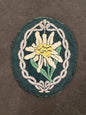 Photo 1 of WW2 German Gebirgsjäger Edelweiss Sleeve Badge - collectible militaria item