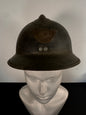 Photo 1 of WW2 French M26 Adrian Helmet - Chasseurs / African Light Infantry RF - collectible militaria item