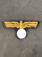 Photo 1 of WW2 German Kriegsmarine Officer's Bullion Cap Eagle - collectible militaria item