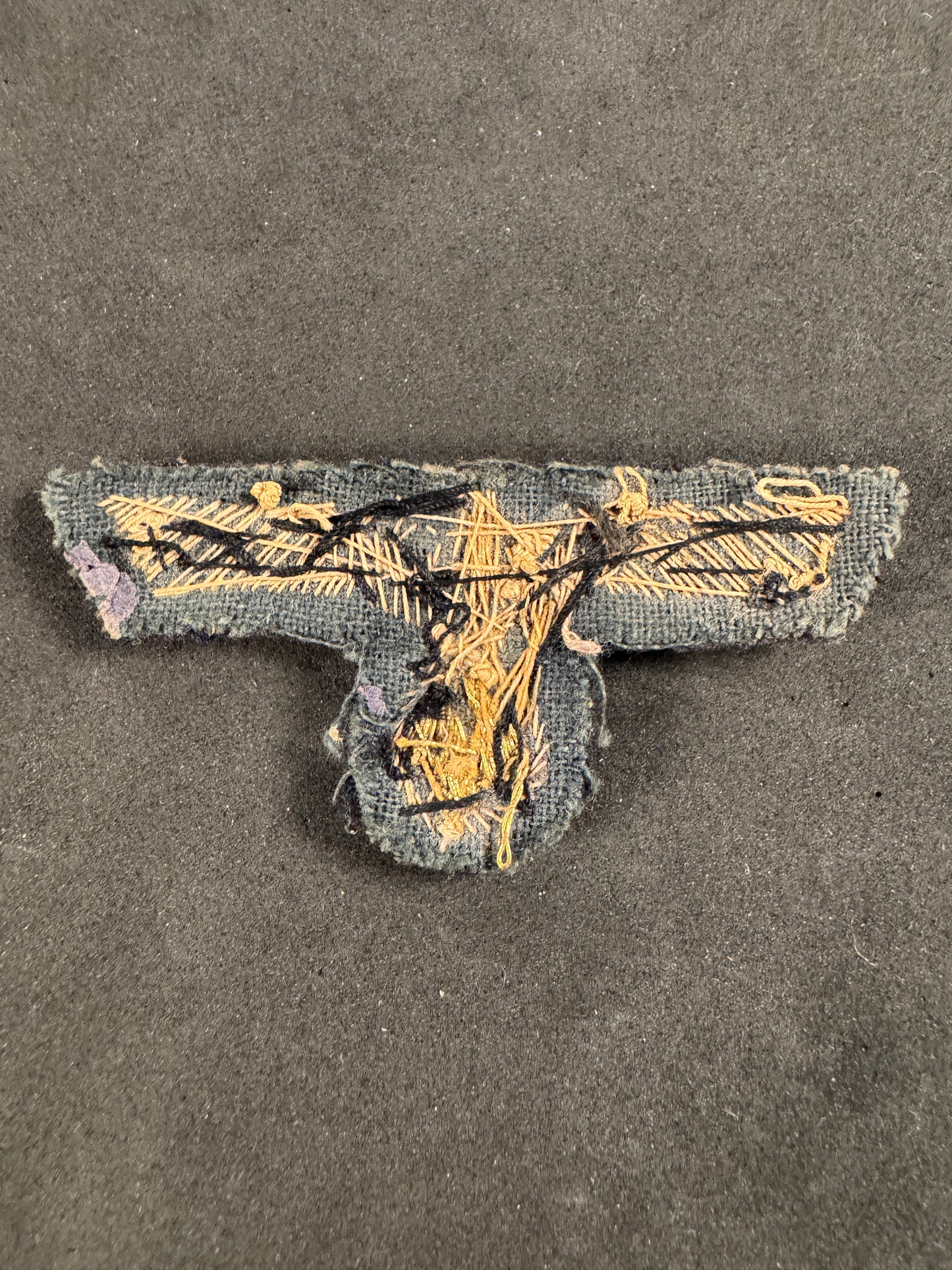 Photo 3 of WW2 German Kriegsmarine Officer's Bullion Cap Eagle - collectible militaria item