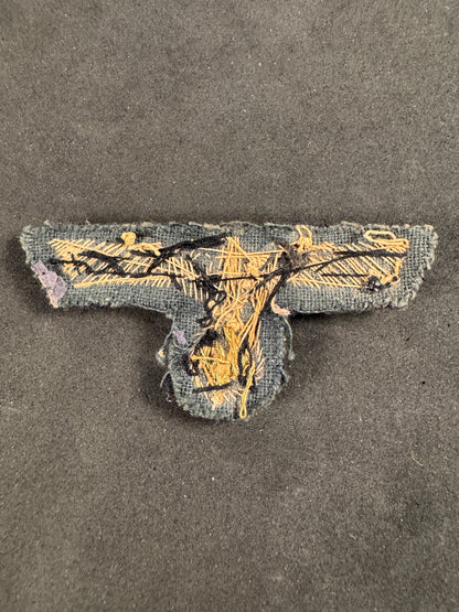 Photo 3 of WW2 German Kriegsmarine Officer's Bullion Cap Eagle - collectible militaria item