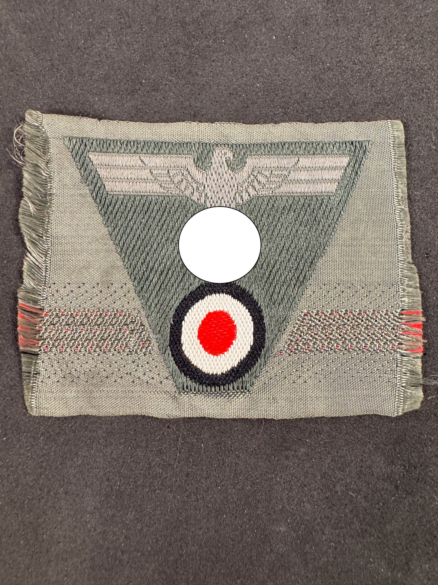 Photo 1 of WW2 German Army (Heer) M43 Trapezoid BeVo Cap Eagle - collectible militaria item