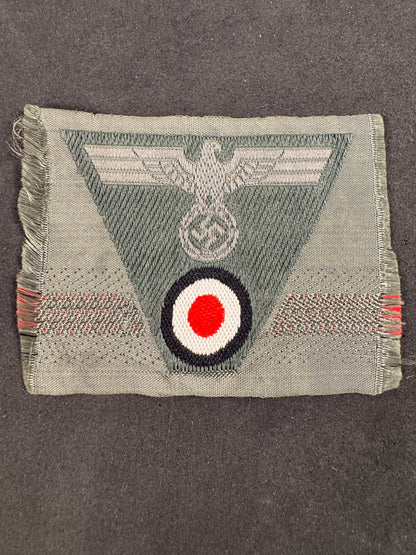Photo 2 of WW2 German Army (Heer) M43 Trapezoid BeVo Cap Eagle - collectible militaria item